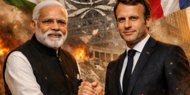യു എൻ ഉടച്ചുവാർക്കണമെന്ന് ഇന്ത്യയും ഫ്രാൻസും; ആഗോള മാറ്റത്തിനായി കൈകോർത്ത് മോദിയും മാക്രോണും!
