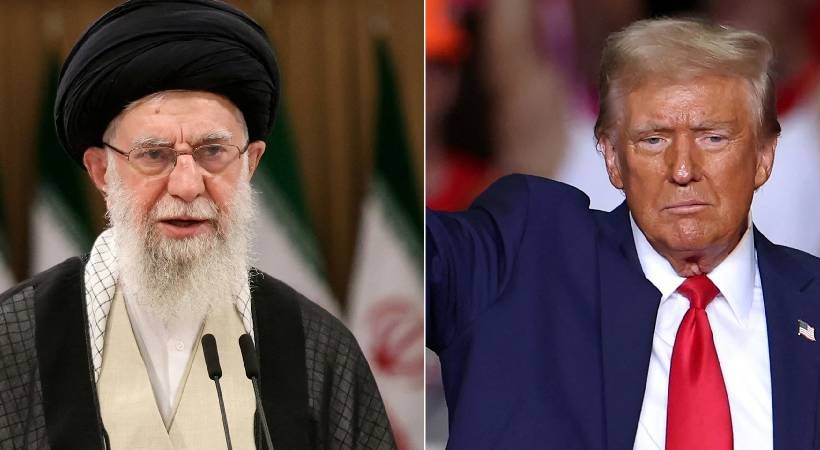 trump and Ali Khamenei