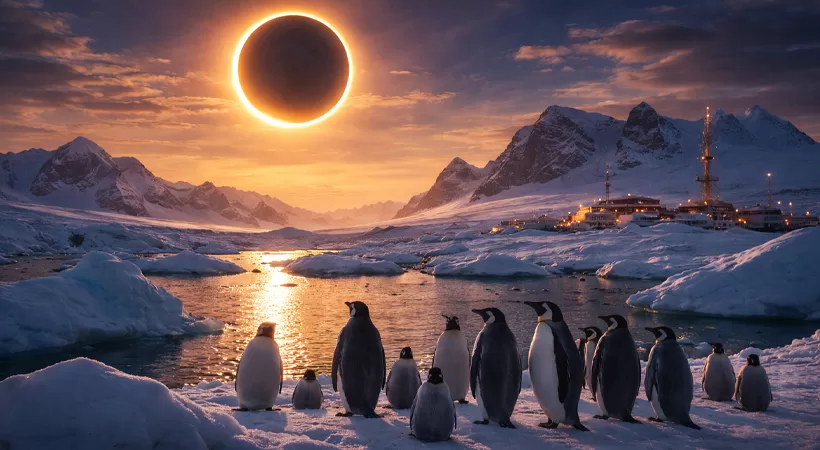 ആകാശത്ത് വിസ്മയമൊരുക്കി ‘അഗ്നിവളയം’; 2026-ലെ ആദ്യ സൂര്യഗ്രഹണം ചൊവ്വാഴ്ച, ദൃശ്യമാകുക അന്റാർട്ടിക്കയിൽ