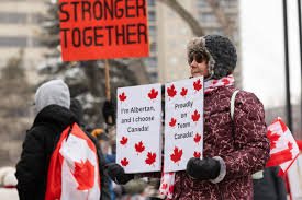 ആൽബർട്ട ഹിതപരിശോധന ഒക്ടോബർ 19-ന്; അനുകൂലിച്ചും പ്രതിഷേധിച്ചും ജനങ്ങൾ തെരുവിലേക്ക്