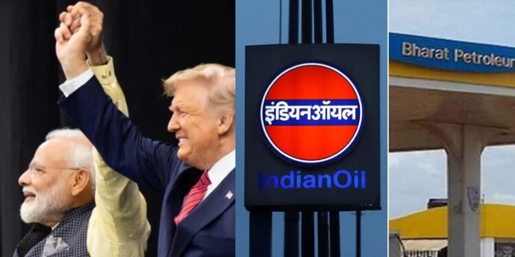 റഷ്യൻ എണ്ണ വേണ്ടെന്ന് ഇന്ത്യൻ എണ്ണ കമ്പനികൾ; ഏപ്രിൽ മുതൽ കരാറില്ല; അമേരിക്കയുമായുള്ള ബന്ധം ശക്തമാക്കുന്നു 1 modi trump indian oil company