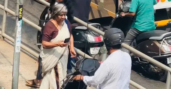old-women-bike-kozhikode