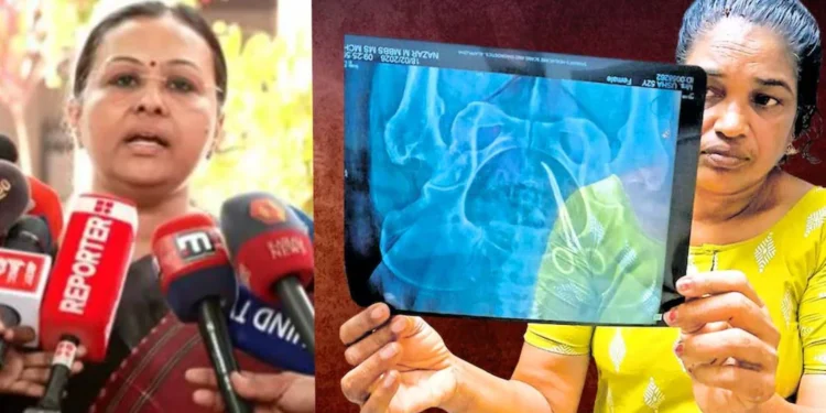 ശസ്ത്രക്രിയക്കിടെ വയറ്റിൽ കത്രിക കുടുങ്ങിയ സംഭവം: ഗുരുതര വീഴ്ചയെന്ന് മന്ത്രി വീണാ ജോർജ്; കർശന നടപടിക്ക് നിർദ്ദേശം