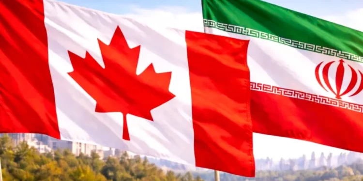 canada and iran flag