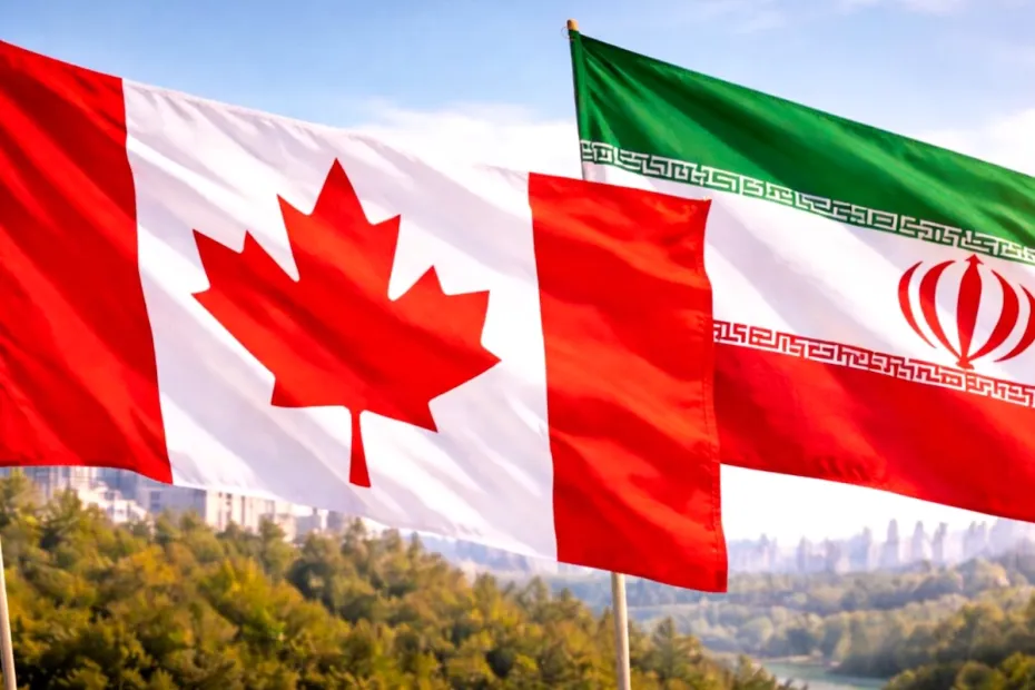 canada and iran flag