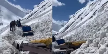 ശ്രീനഗർ-ലേ പാതയിൽ അപകടം: മഞ്ഞുമല ഇടിഞ്ഞുവീണു; ആറ് പേർക്ക് ദാരുണാന്ത്യം