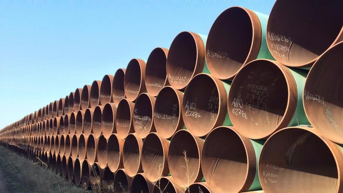 Pipes meant for the defunct Keystone XL project
