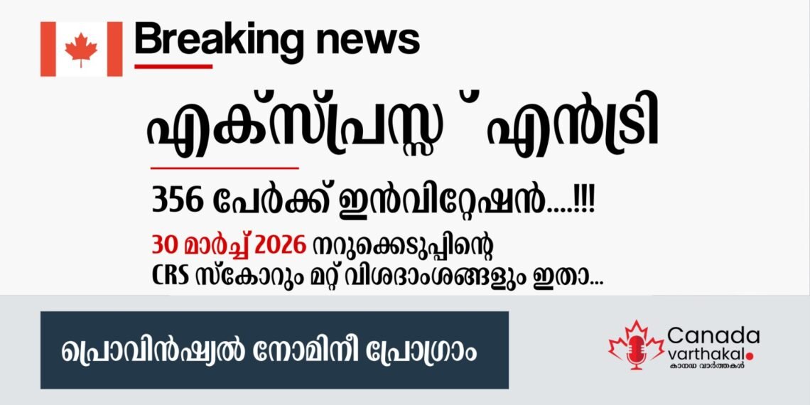 എക്സ്പ്രസ് എൻട്രി PNP ഡ്രോ: മാർച്ച് 30-ന് നടന്ന ഈ നറുക്കെടുപ്പിന്റെ വിശദാംശങ്ങൾ ഇതാ