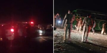 ബസും പിക്കപ്പും കൂട്ടിയിടിച്ചു; പത്തുപേർക്ക് ദാരുണാന്ത്യം, അപകടം, മുഖ്യമന്ത്രിയുടെ പരിപാടി കഴിഞ്ഞ് മടങ്ങുന്നതിനിടെ