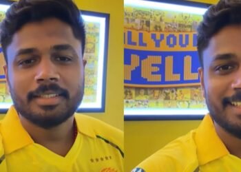 ‘ഇനി നമ്മൾ മഞ്ഞ’; മലയാളി ആരാധകരോട് വിസിലടിക്കാൻ പറഞ്ഞ് സഞ്ജു സാംസൺ; വീഡിയോ ഏറ്റെടുത്ത് സോഷ്യൽ മീഡിയ