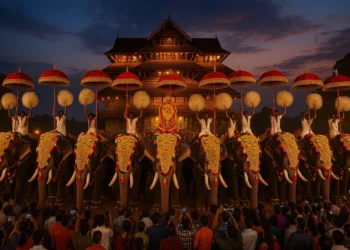 ആരവമില്ല, വെടിക്കെട്ടില്ല; എങ്കിലും മേളക്കരുത്തിൽ പൂരനഗരി! തൃശ്ശൂർ പൂരത്തിന് തുടക്കമായി 7 ആരവമില്ല, വെടിക്കെട്ടില്ല; എങ്കിലും മേളക്കരുത്തിൽ പൂരനഗരി! തൃശ്ശൂർ പൂരത്തിന് തുടക്കമായി