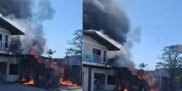 റസ്റ്ററന്റിന് മുകളിലേക്ക് വിമാനം തകർന്നു വീണു; നാല് മരണം; നടുക്കുന്ന വീഡിയോ പുറത്ത്