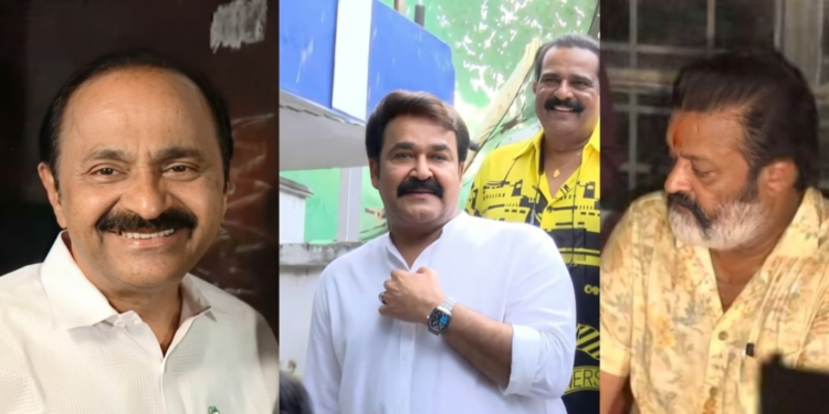 മോഹൻലാൽ, വിഡി സതീശൻ, വി ശിവൻകുട്ടി, സുരേഷ് ​ഗോപി; ആദ്യ മണിക്കൂറിൽ വോട്ട് ചെയ്യാനെത്തി പ്രമുഖർ