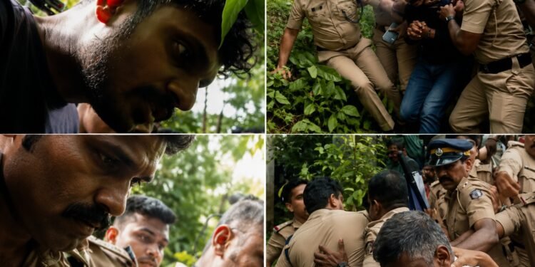 നെടുമങ്ങാട് ഒന്നര വയസ്സുകാരന്റെ കൊലപാതകം: തെളിവെടുപ്പിനിടെ അണപൊട്ടി ജനരോഷം; പ്രതി അഷ്കറിനെതിരെ നാട്ടുകാരുടെ കൈയേറ്റ ശ്രമം