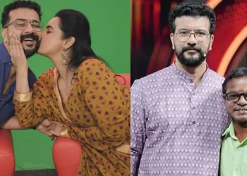 പിഷു ‘തൂക്കി’യെന്ന് ധർമജൻ, സ്നേഹ ചുംബനം നൽകി ശ്വേത മേനോൻ; രമോഷ് പിഷാരടിയുടെ വിജയം ആഘോഷിച്ച് താരങ്ങൾ