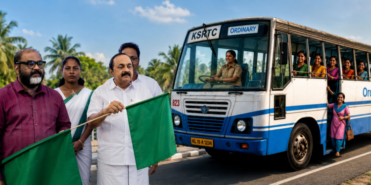സ്ത്രീകൾക്ക് കെഎസ്ആർടിസി ഓർഡിനറി ബസുകളിൽ ഇനി യാത്ര സൗജന്യം; ‘പ്രിയദർശിനി പദ്ധതി’ക്ക് സംസ്ഥാനത്ത് തുടക്കമായി