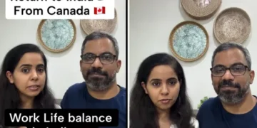 കാനഡയായിരുന്നു നല്ലത്! കാനഡയിലെ ജോലിത്തിരക്കിനേക്കാൾ വലിയ വെല്ലുവിളി ഇന്ത്യയിലെ വർക്ക് കൾച്ചർ; ദമ്പതികളുടെ വീഡിയോ വൈറൽ 2 The couple who came back to India from Canada