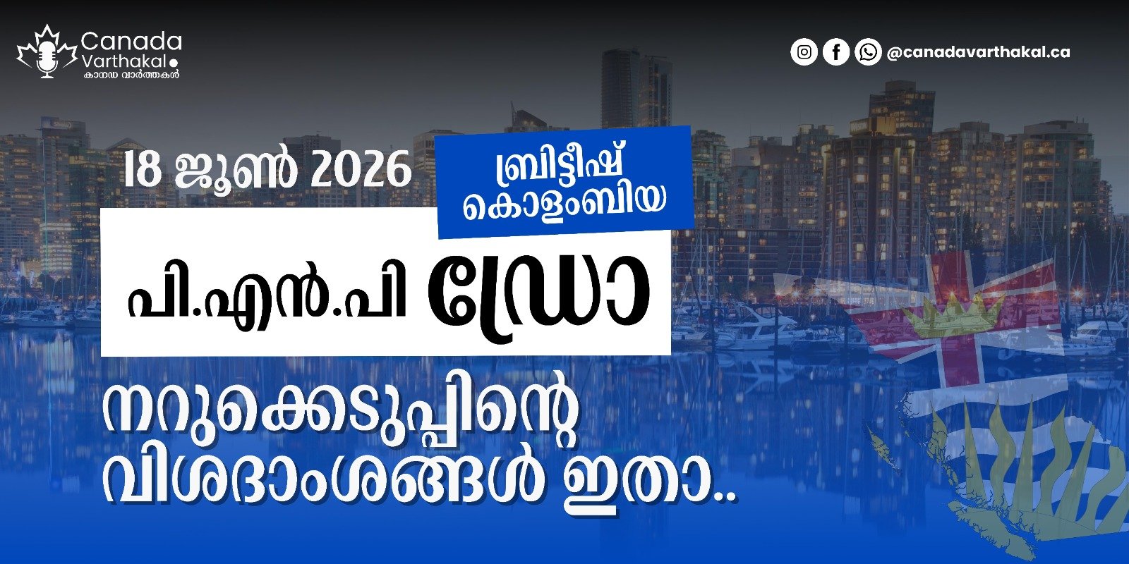 BCPNP ഡ്രോ: 2026 ജൂൺ 18ന് നടന്ന നറുക്കെടുപ്പിന്റെ വിശദാംശങ്ങൾ ഇതാ!