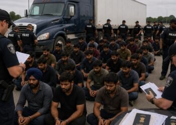 അമേരിക്കയിൽ ‘ഓപ്പറേഷൻ ചെക്ക്‌മേറ്റ്’; 30 ഇന്ത്യൻ ട്രക്ക് ഡ്രൈവർമാർ പിടിയിൽ; ഉടൻ നാടുകടത്തും