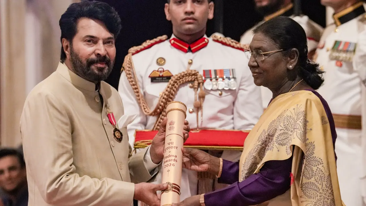 Now Mammootty gets Padma Bhushan: Starry night at Rashtrapati Bhavan, favorite stars receive awards