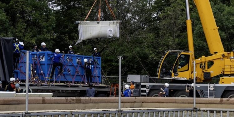 Niagara's beluga whales are now in the US; six were transported by air, with the rest to be moved by August.
