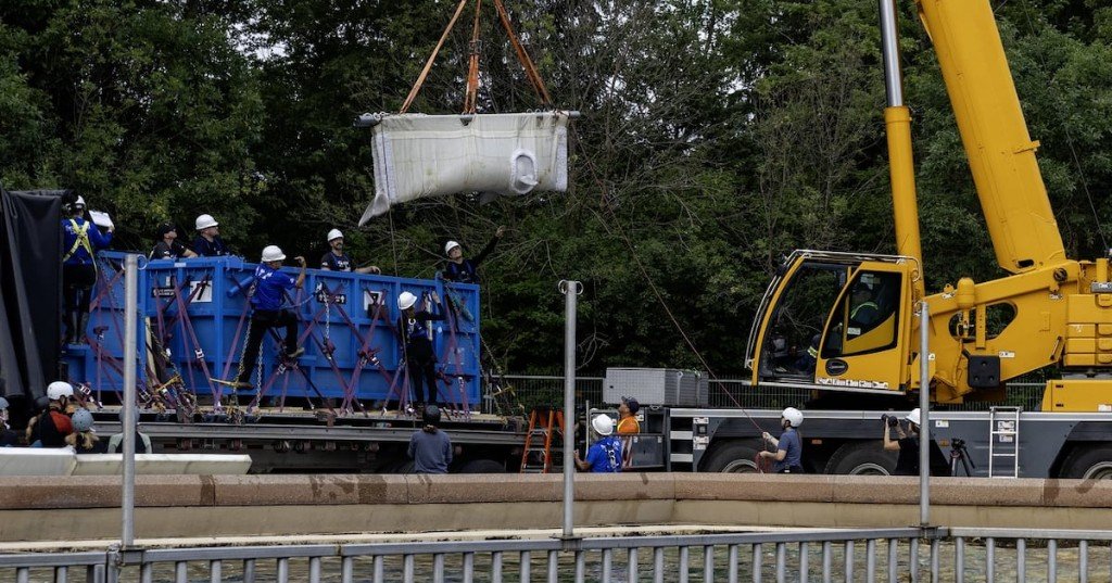 Niagara's beluga whales are now in the US; six were transported by air, with the rest to be moved by August.