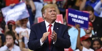 press conference held by US President Donald Trump
