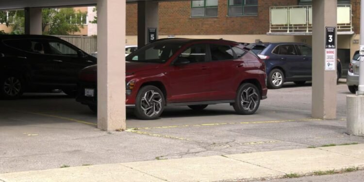 A parking spot in downtown Ottawa