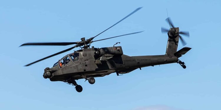 US Army Apache helicopter