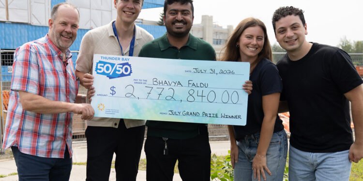 തണ്ടർ ബേ 50/50 ലോട്ടറി: 2,772,840 കനേഡിയൻ ഡോളറിന്റെ ബമ്പർ സമ്മാനം സ്വന്തമാക്കി ഭവ്യ ഫൽദു