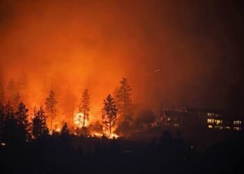 wildfire in Lions Bay, B.C