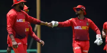 Kieron Pollard and Nicholas Pooran