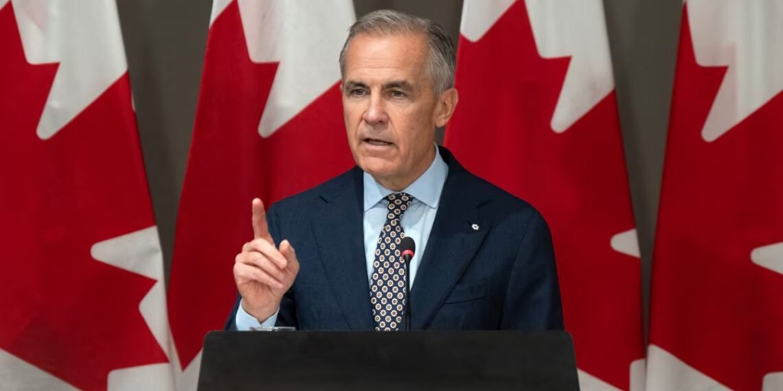 Prime Minister Mark Carney addresses caucus in Ottawa