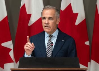 Prime Minister Mark Carney addresses caucus in Ottawa