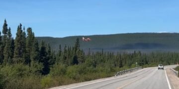 Labrador wildfire near Port Hope Simpson