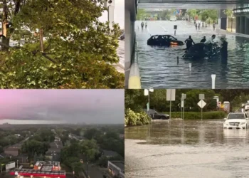 Crews are cleaning up in Toronto after about a month's worth of rain was dumped on the city Wednesday. (Rozenn Nicolle/Radio-Canada)