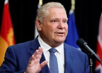 Doug Ford and Olivia Chow at Toronto event