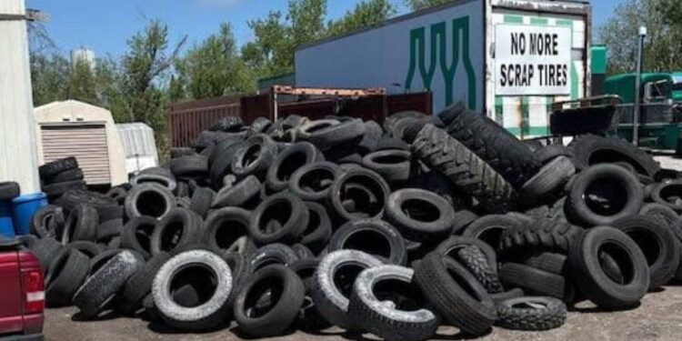 Waste tire recycling programme in Ontario