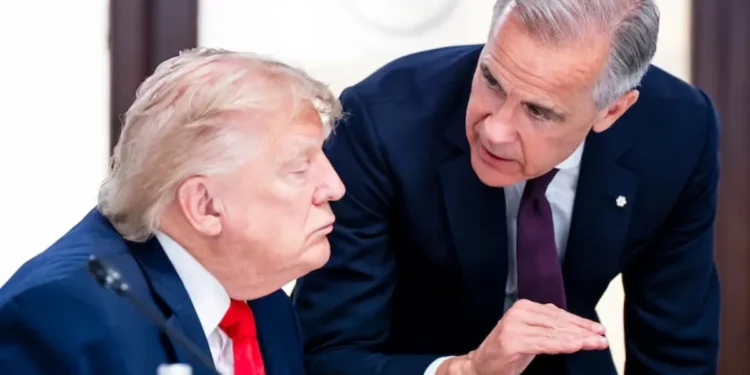 Mark Carney and Donald Trump