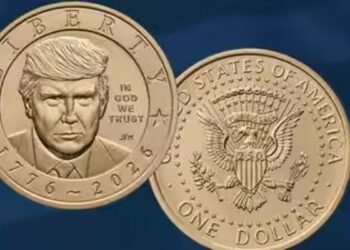$1 coin -President Donald Trump