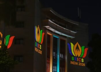 Narendra Modi and world leaders at BRICS Summit in Delhi
