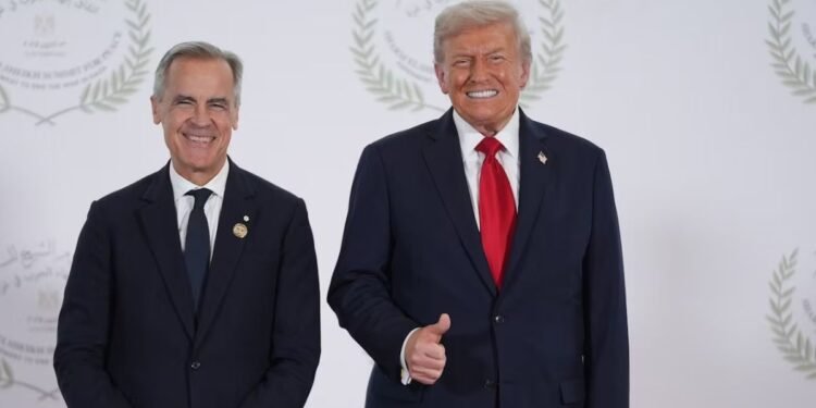 Mark Carney and Donald Trump