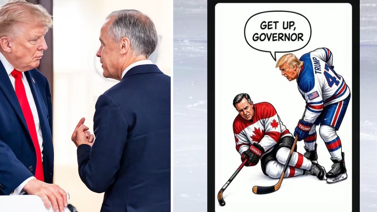 U.S. President Donald Trump and Canadian Prime Minister Mark Carney