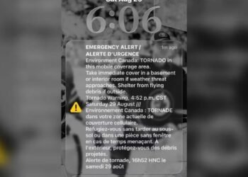 The tornado alert
