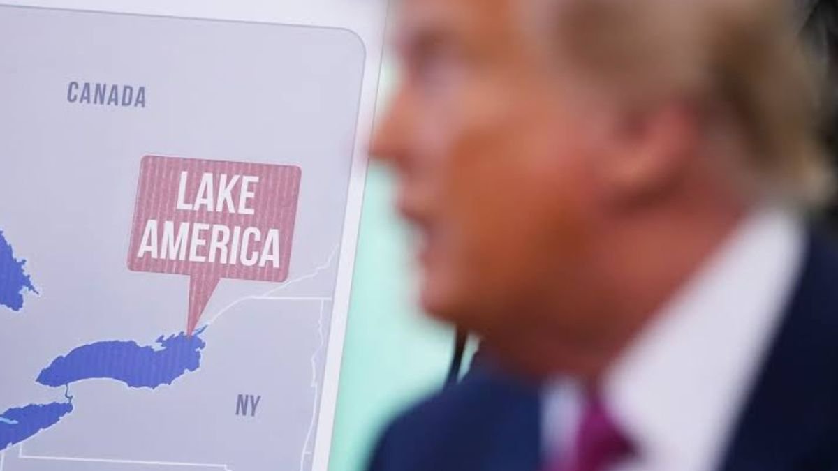 MapQuest Lake Ontario billboard protesting Trump’s name change