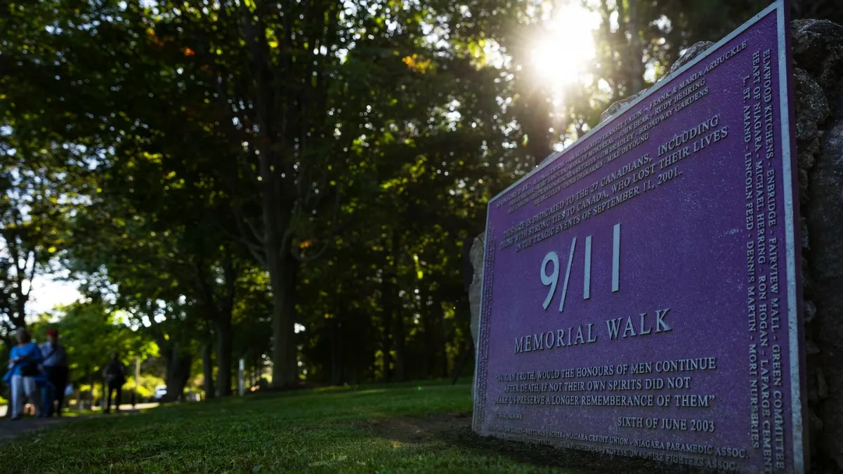St. Catharines memorial walkway