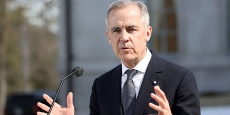 Mark Carney speaking about Canada EU relations