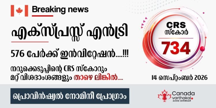 എക്സ്പ്രസ് എൻട്രി PNP ഡ്രോ: CRS കട്ട് ഓഫ് സ്കോർ കൂടി, സെപ്റ്റംബർ 14-ന് നടന്ന നറുക്കെടുപ്പിന്റെ വിശദാംശങ്ങൾ ഇതാ 1 എക്സ്പ്രസ് എൻട്രി PNP ഡ്രോ: CRS കട്ട് ഓഫ് സ്കോർ കൂടി, സെപ്റ്റംബർ 14-ന് നടന്ന നറുക്കെടുപ്പിന്റെ വിശദാംശങ്ങൾ ഇതാ