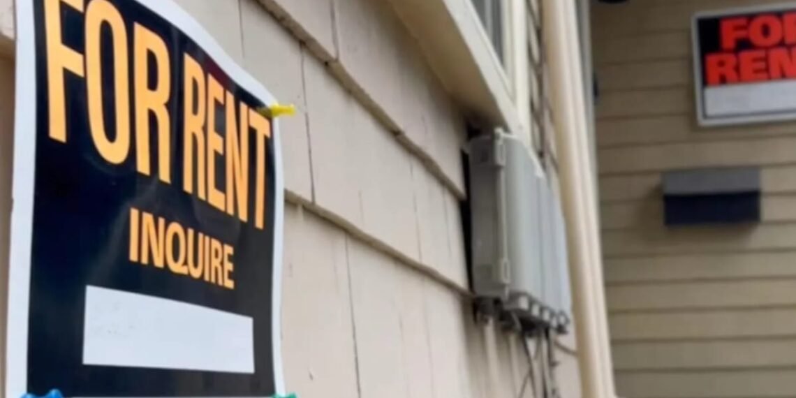 Home 14 For Rent signs display