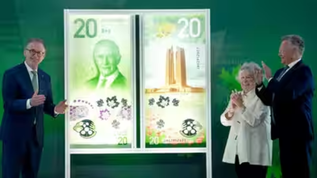 The vertical, polymer banknote will enter circulation early next year.